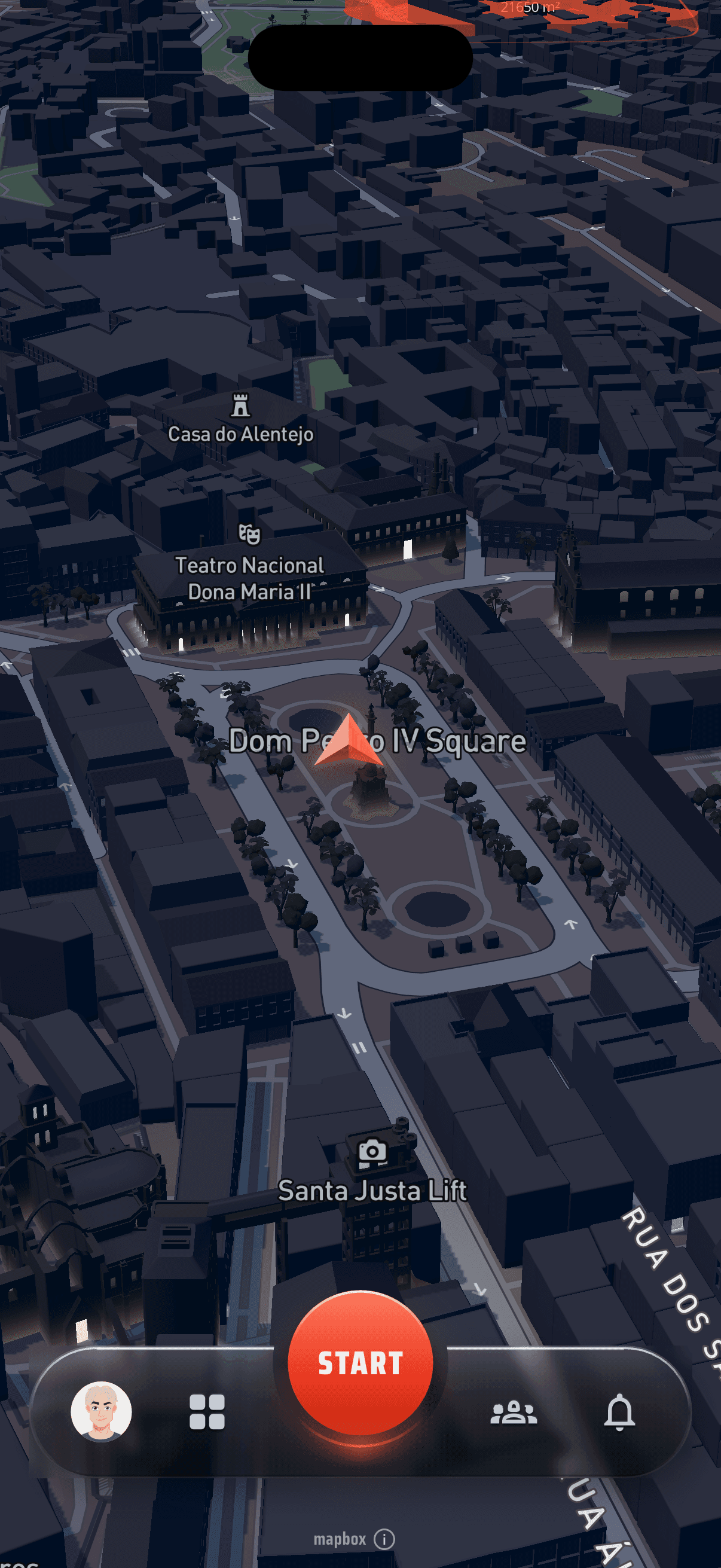 Mapa 3D actual de Flowtr en inglés