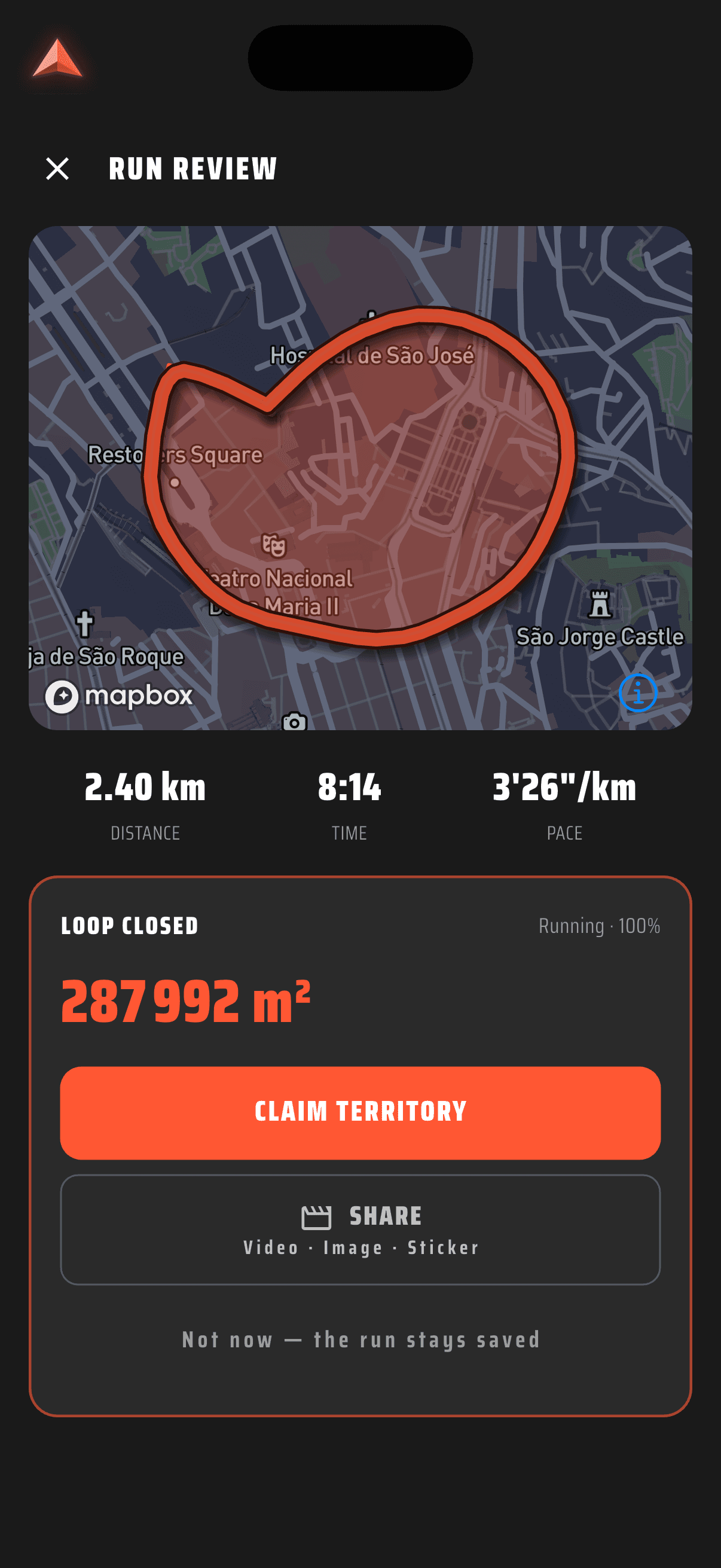 Revisión en inglés de una carrera con un recorrido cerrado en Flowtr
