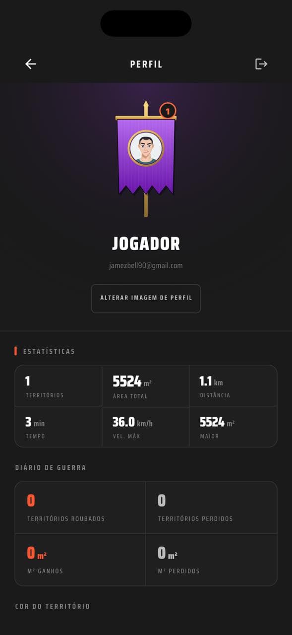 Flowtr — página de perfil com estatísticas do jogador